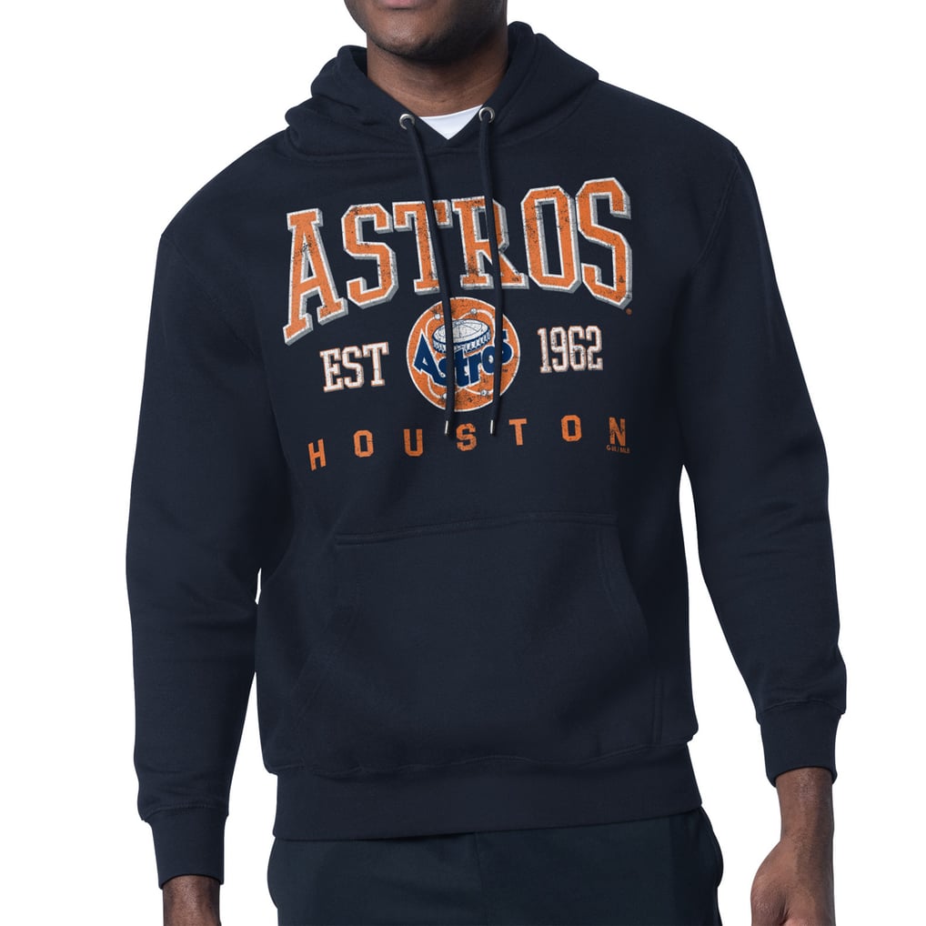  Houston Astros Starter Distressed Fleece Pullover Hoodie - Navy
